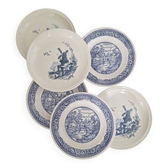 Vintage blue dinner plates