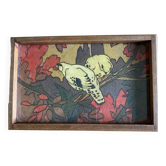 Small pyrographed tray