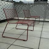 Hee low armchair rust metal - Hay