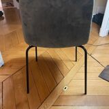 Set of 6 Tibby AMPM cedar velvet chairs