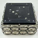 60s 70s ceiling lamp Glashütte Limburg Germany Plafoniere glass & metal