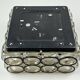 60s 70s ceiling lamp Glashütte Limburg Germany Plafoniere glass & metal