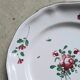 Hand-painted faience plate from the east of France, 18th century.
