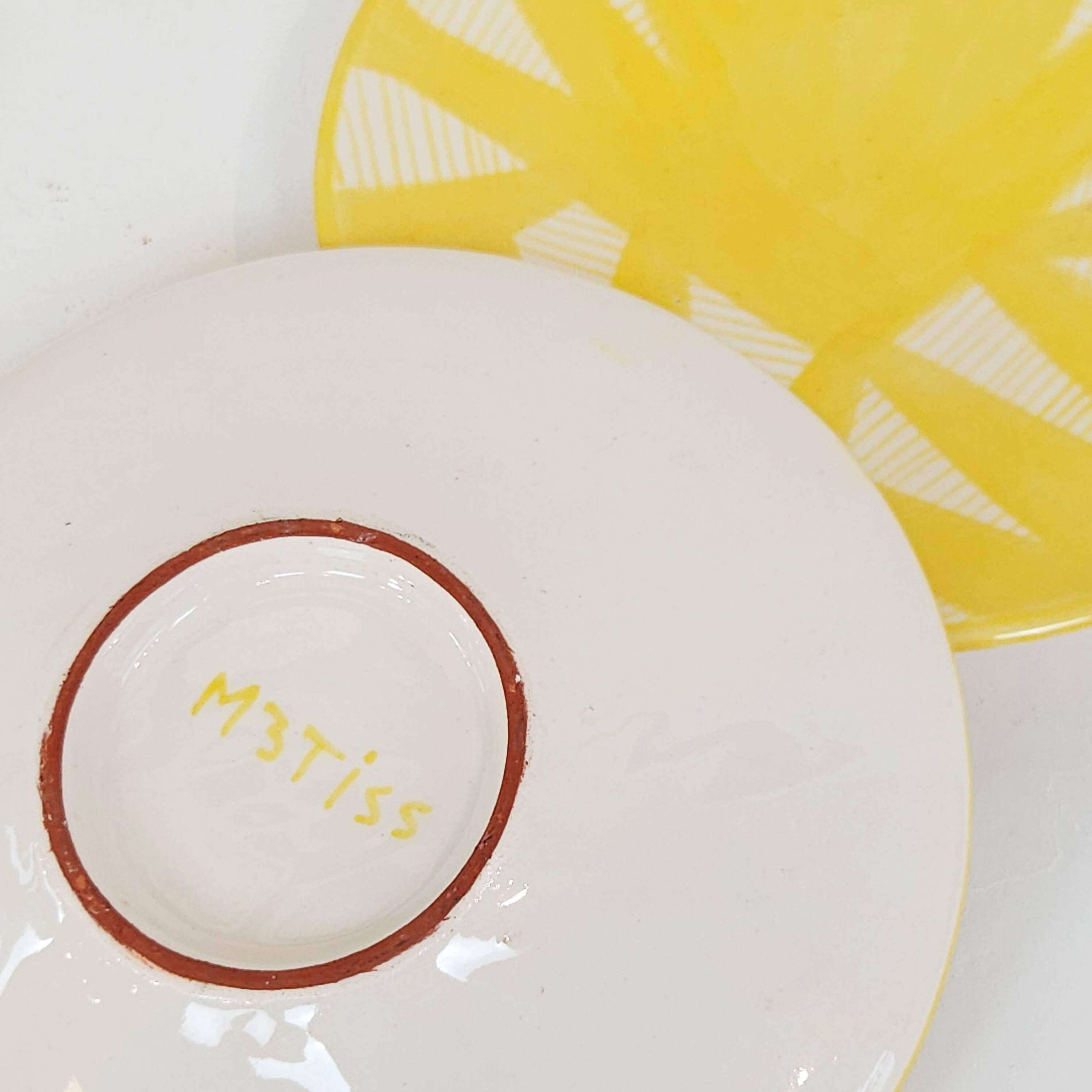 Medium plate - yellow PALM