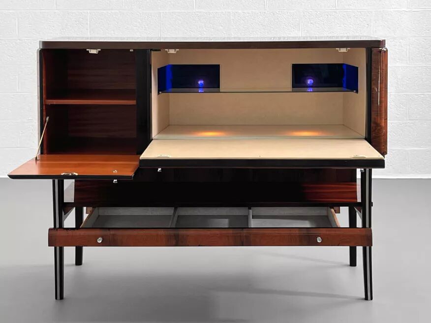 Rosewood bar cabinet from the 50s and 60s