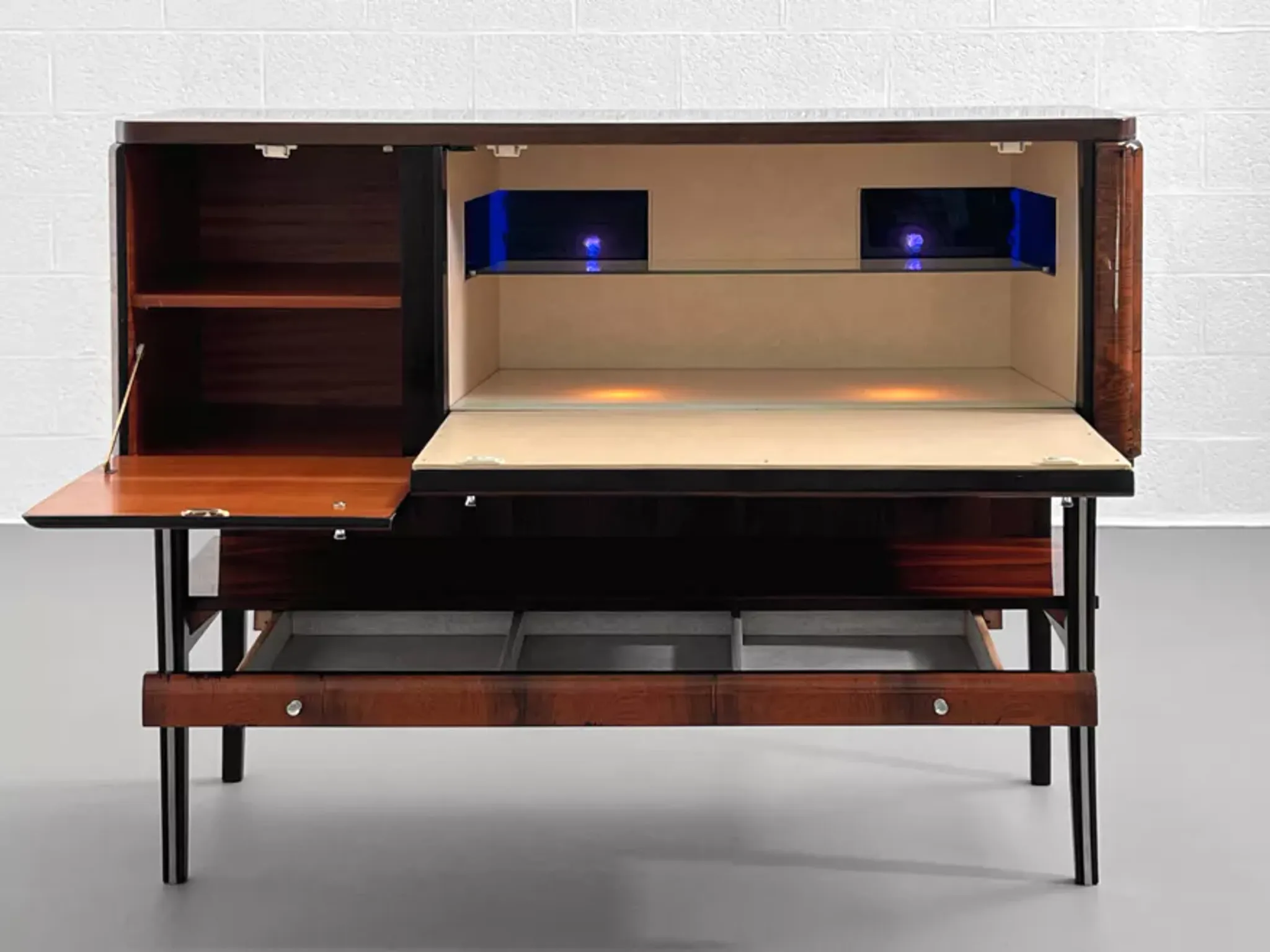 Rosewood bar cabinet from the 50s and 60s