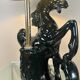 Lampe en céramique cheval, années 70