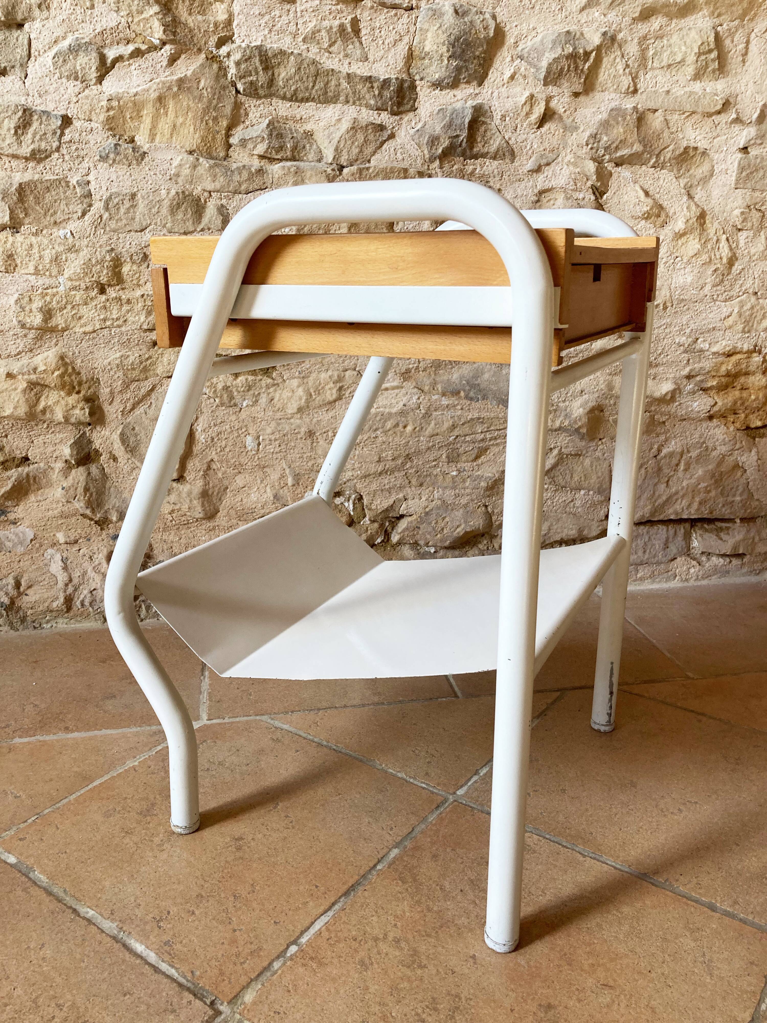 Bedside table attributed to Jacques Hitier, 1950s