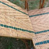 Long rattan chair - bamboo
