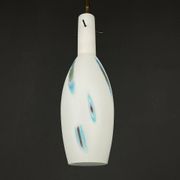 Mid-century multicoloured opaline Murano glass pendant lamp by Stilnovo, Italy, 1950s.