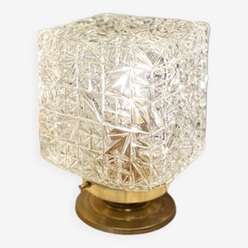 Lampe globe en verre « carré »