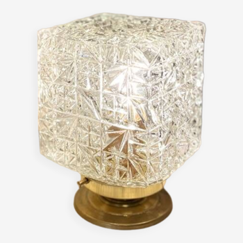 “Square” glass globe lamp