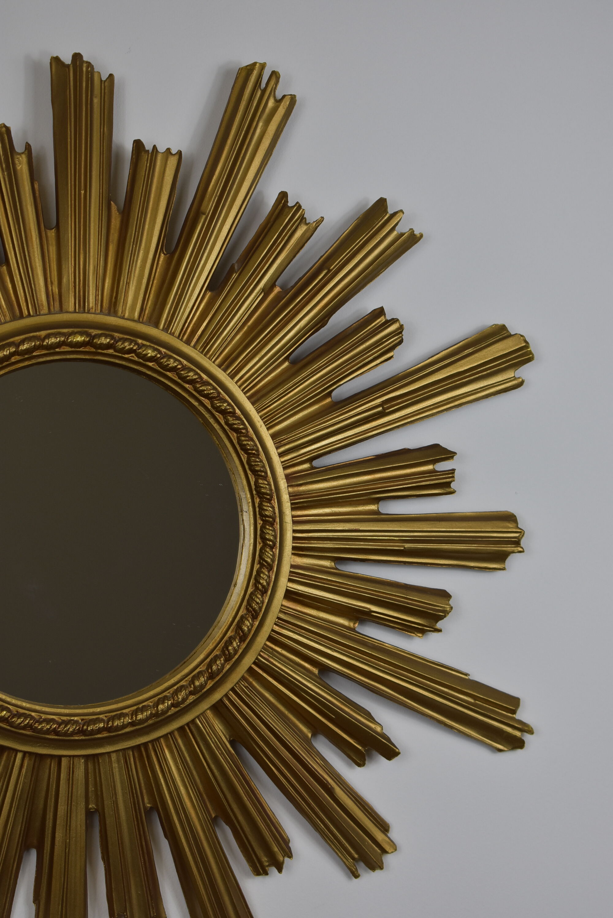 Vintage golden sun mirror 58cm