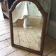 Antique tall round mirror