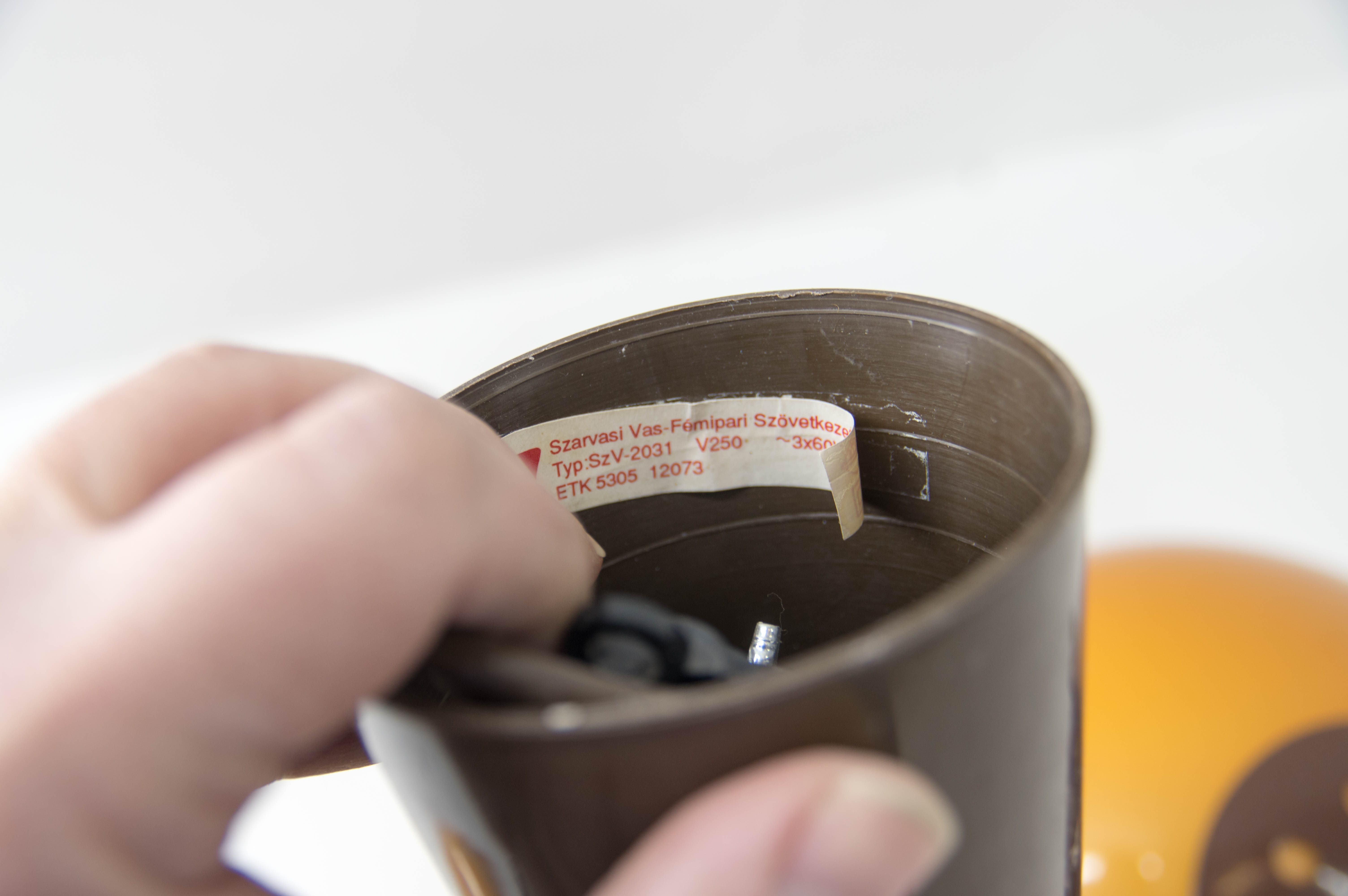 Set of floor lamp and chandelier, hungary, 1960s