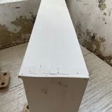 Library showcase ivory white sliding doors