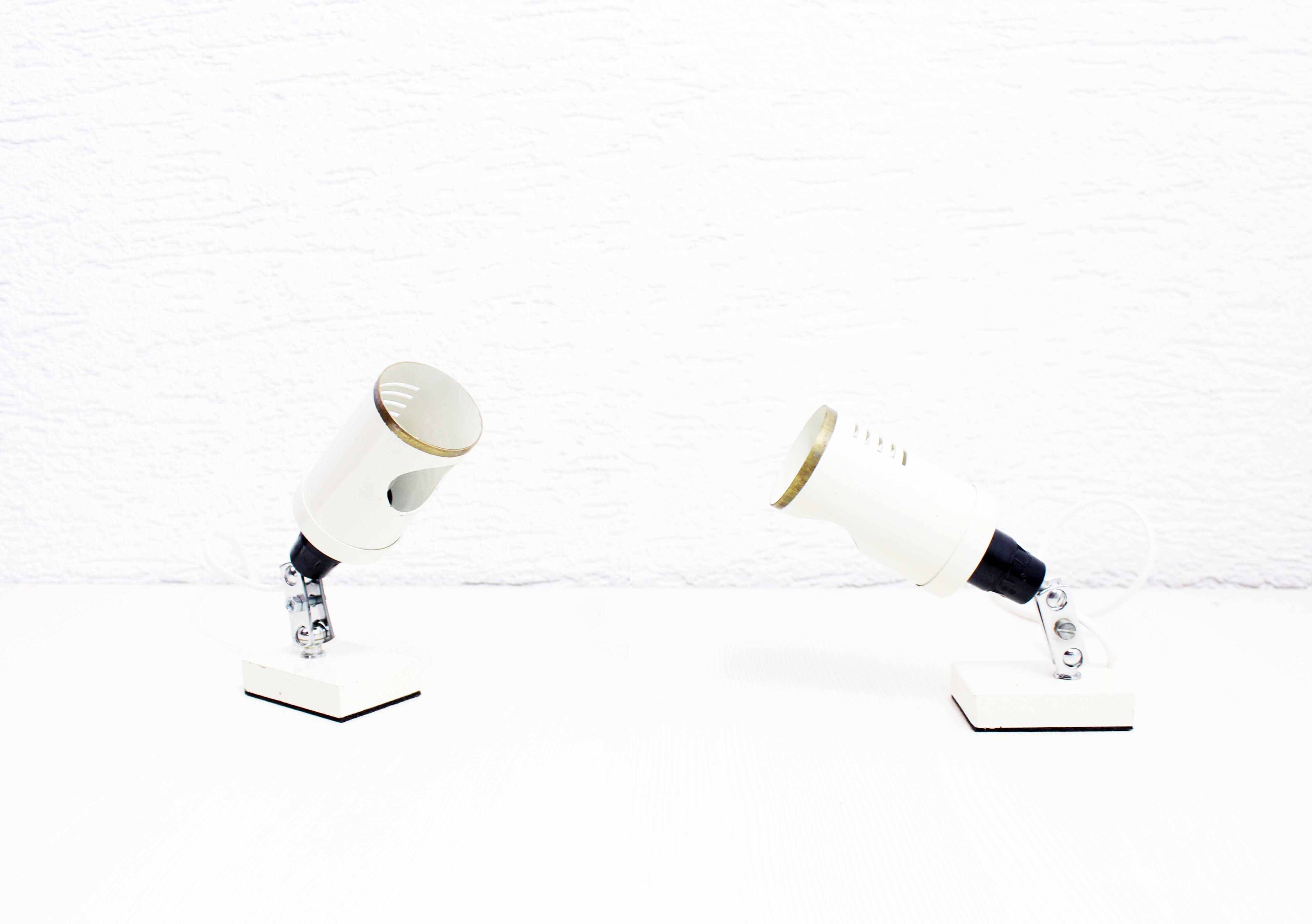 Pair of workshop lamps