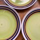 Assiettes dessert colorees Digoin Sarreguemines Florence