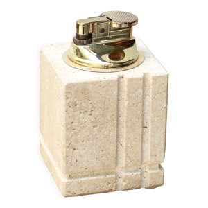 Briquet de table en travertin