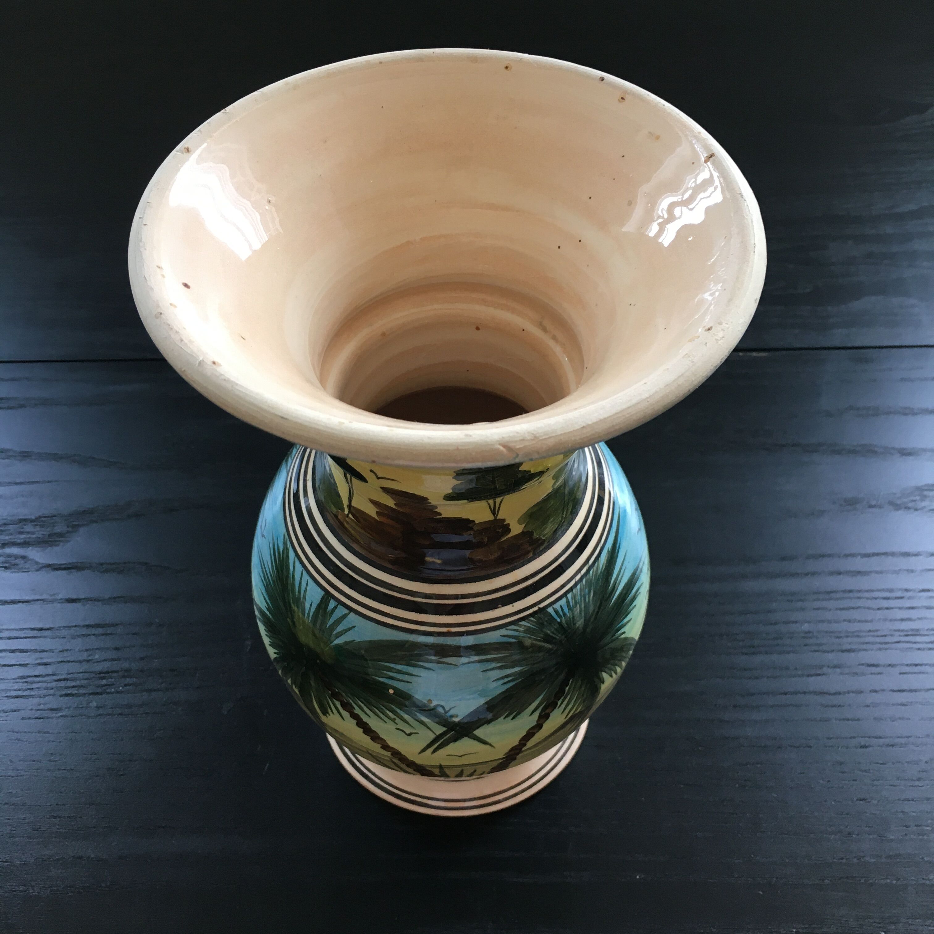 Vase déco cocotiers
