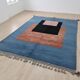 Traditional handmade pure wool rug, size 150 x 250 cm