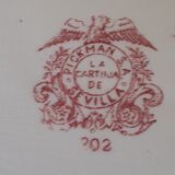 Plat ovale ancien La cartilla de Sévilla.Pickman
