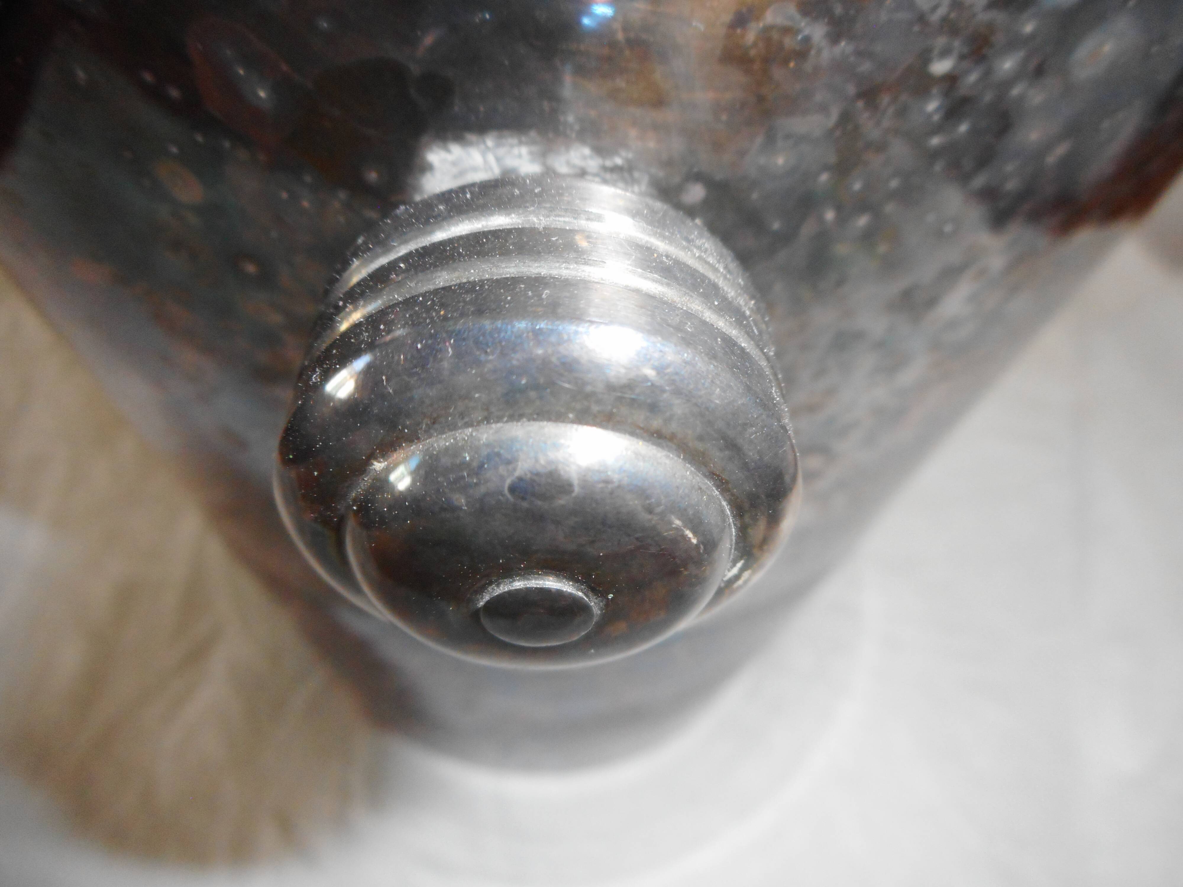 Silver metal champagne bucket