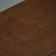 Desk / Chest of drawers in modern Danish oak from the early 20th century with shell handles.