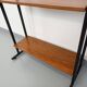 Vintage Italian modular teak and metal bookcase
