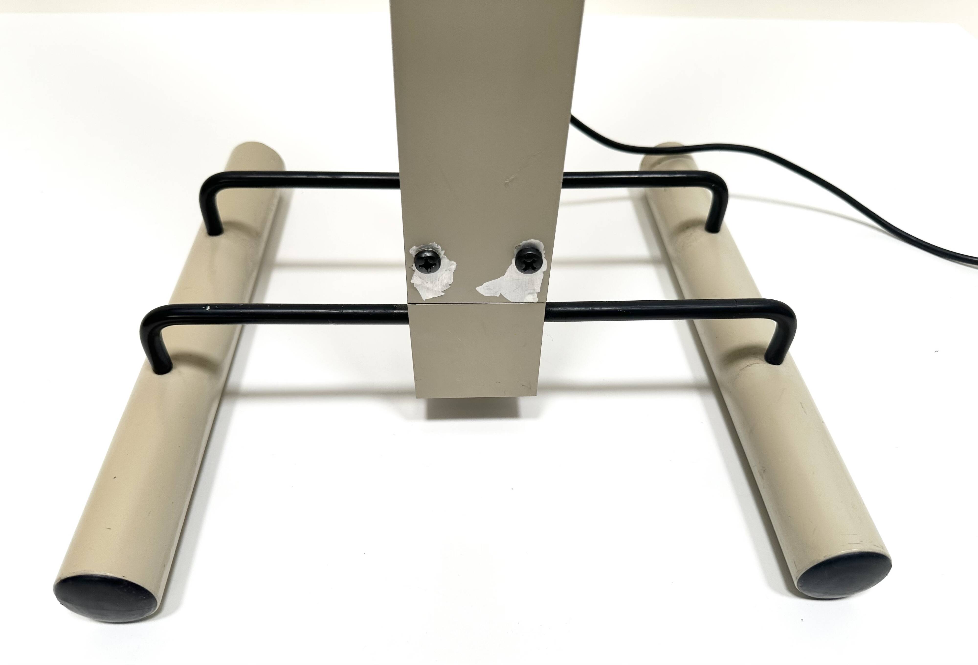 "Zagar" Halogen Floor Lamp, First Model in Metal by Silvio Carpani for Stilnovo, Italy 1978