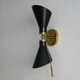 Applique murale italienne en laiton des années 1950 – Modèle 131 de Gino Sarfatti Arteluce - Design