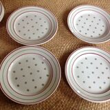 Série de 12 assiettes à dessert
