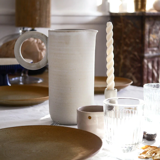 Artisanal ceramic pitcher large handle