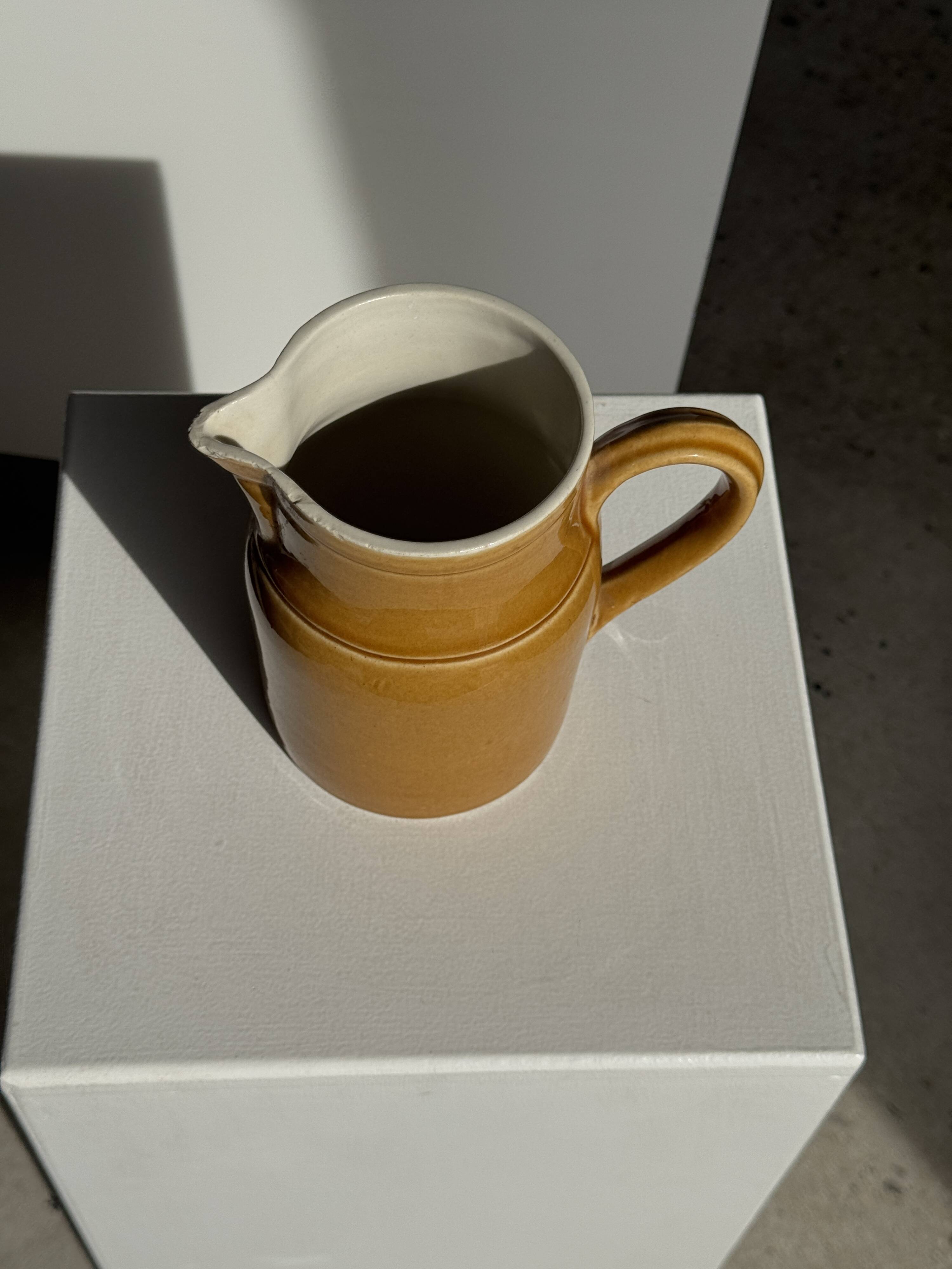 Carafe en céramique jaune Grès Kilt 1 litre H17