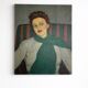 Portrait féminin – Pierre Morosini, 1956 – Huile sur toile, École de Paris