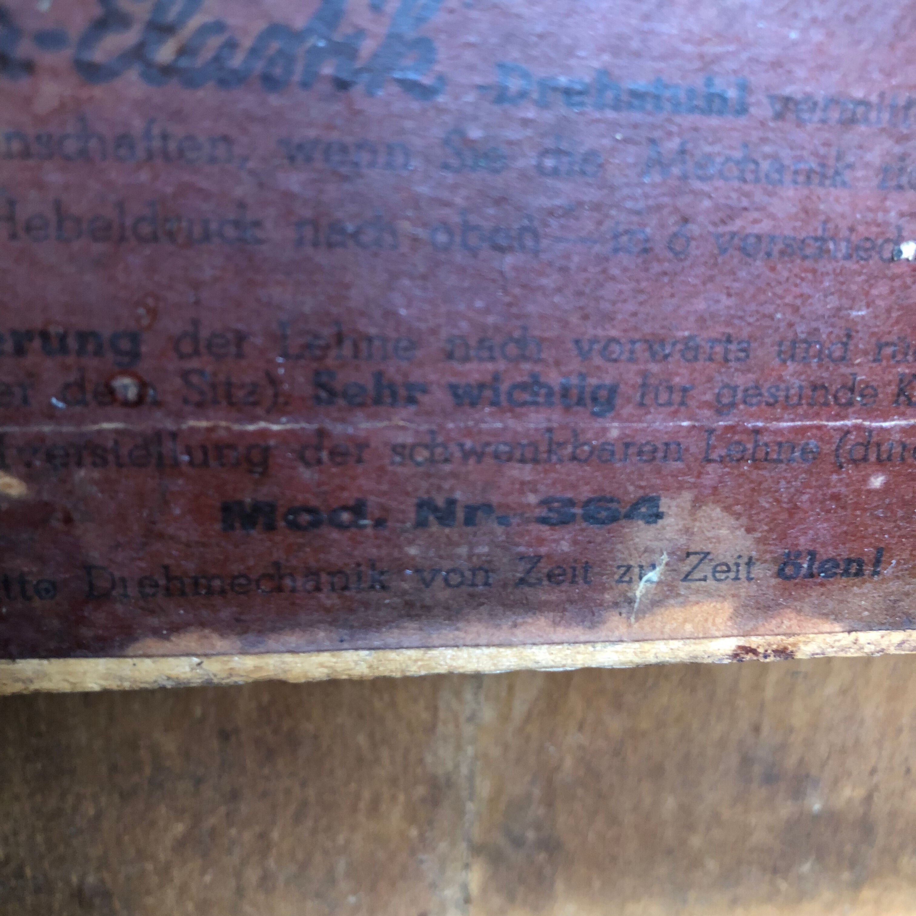 Old Ama Elastik atelier chair from the 1940