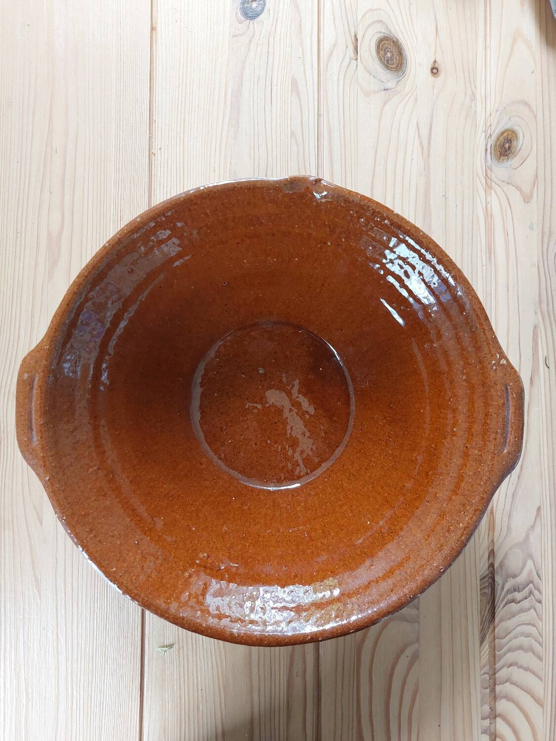 Old terracotta dish