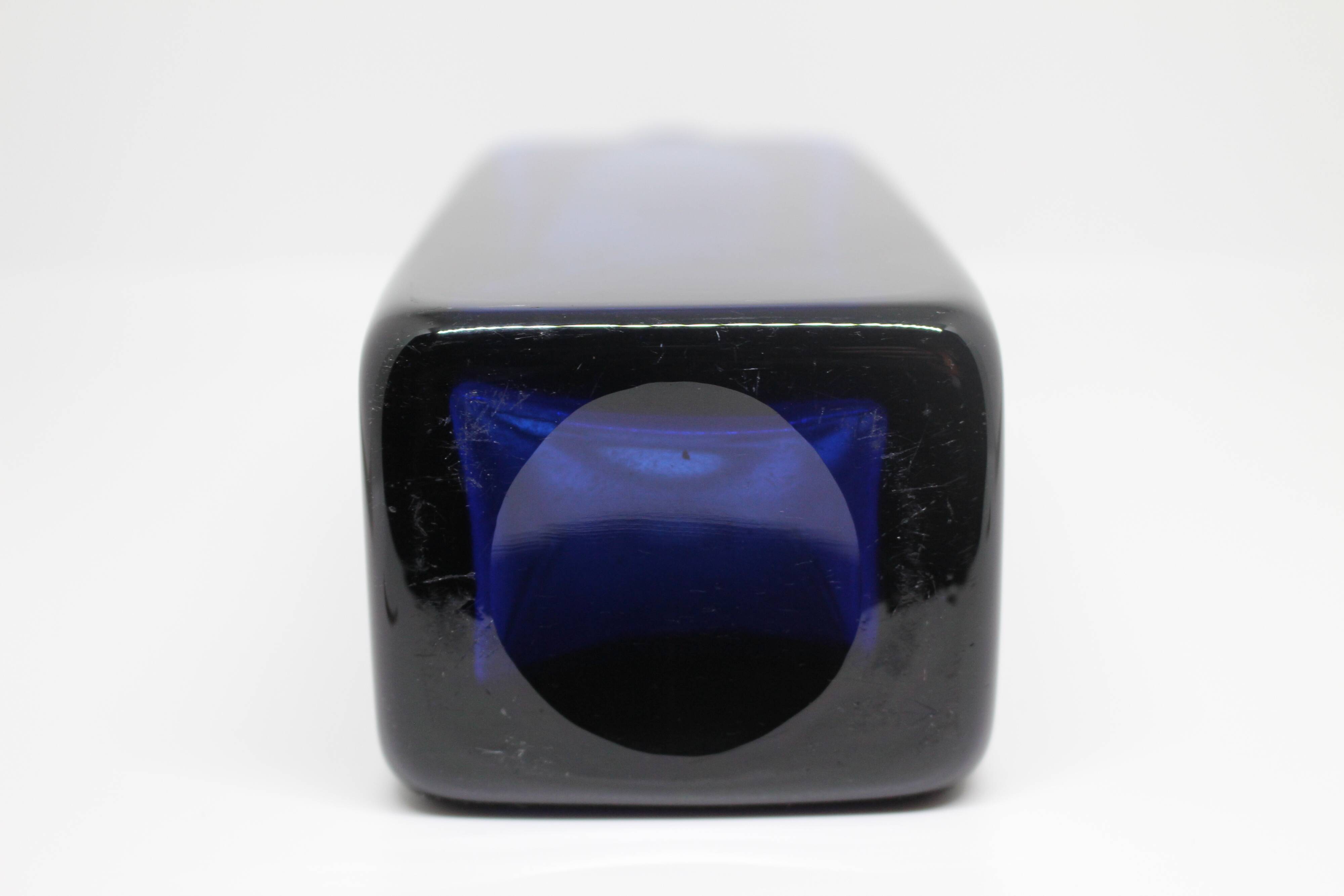 Solid cobalt blue vase