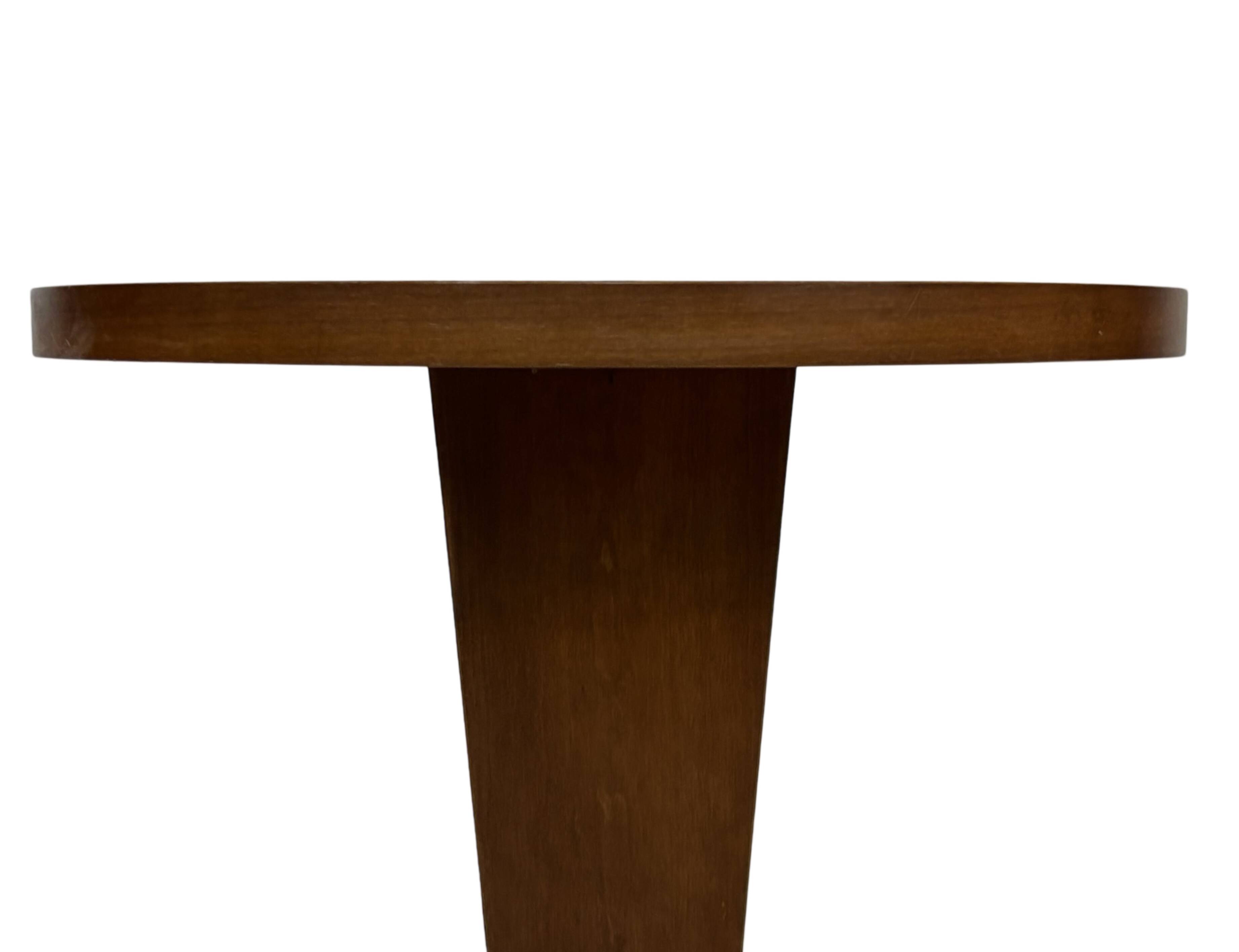 Vintage side table art deco style 80s wood minimalist design