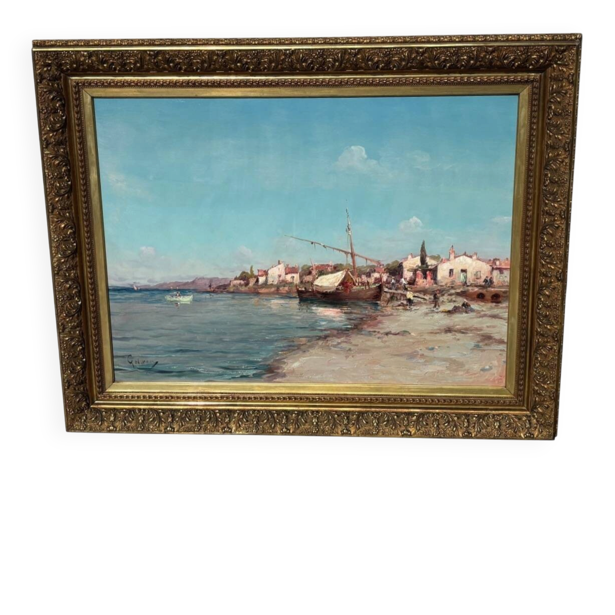 Grand tableau marine de Émile Godchaux