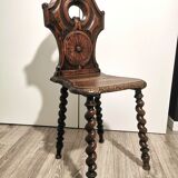 Carved oak chair