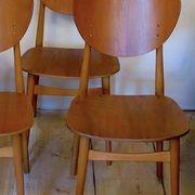Set of 4 butterfly dining chairs, G-Plan attr. 1960s