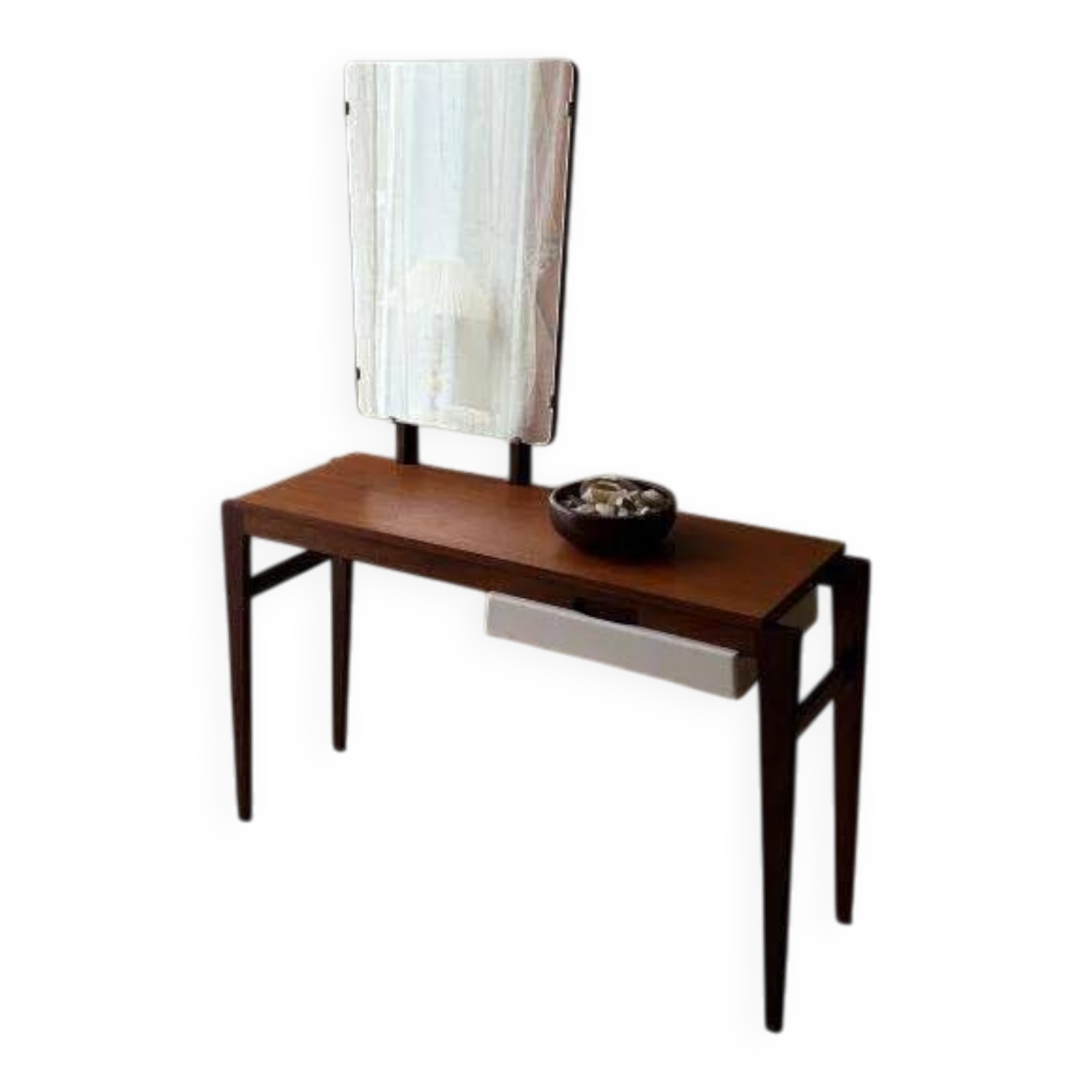 Vintage mahogany teak dressing table 1960s