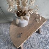 Small solid wood stool