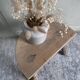Small solid wood stool