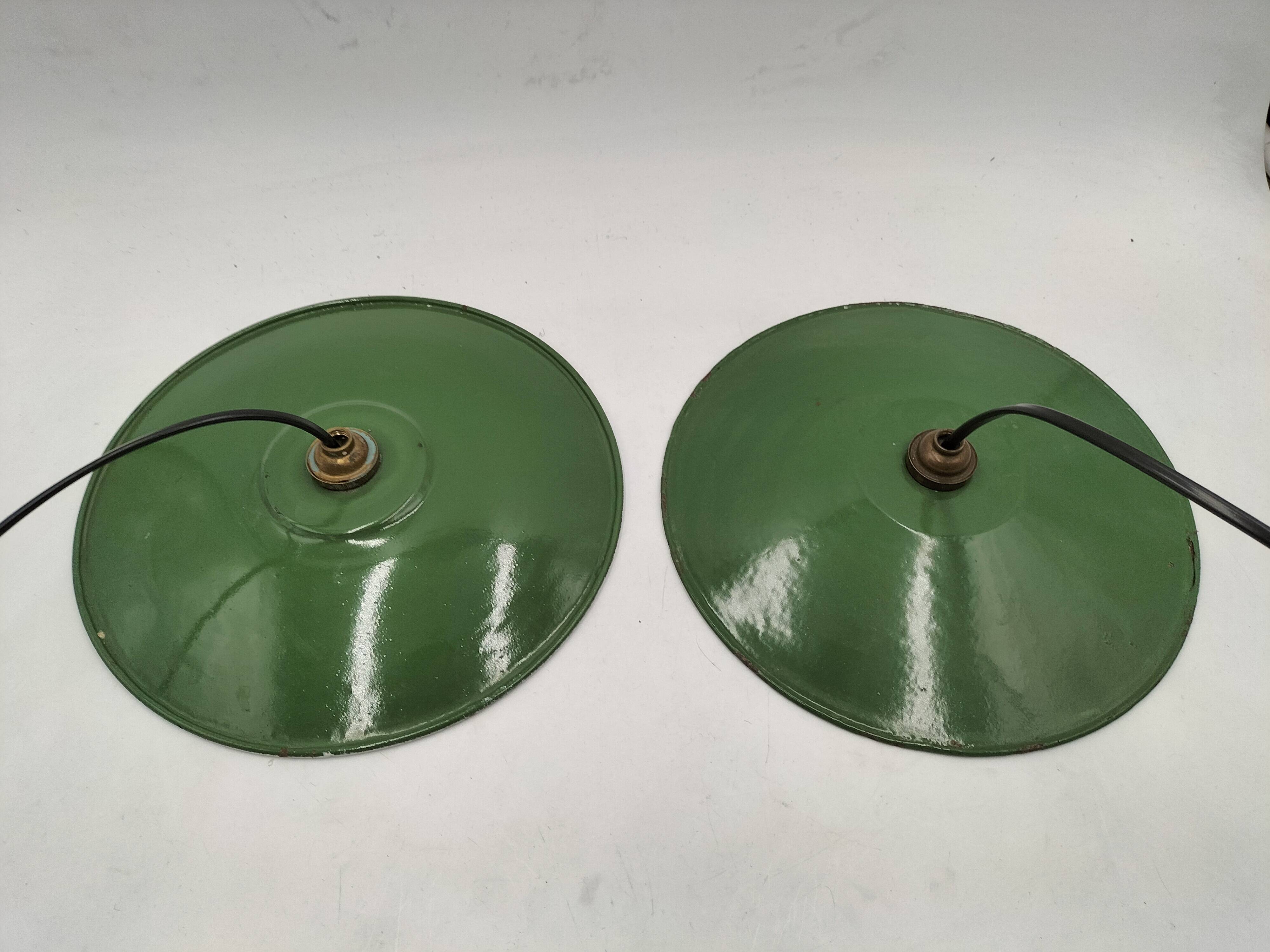 Pair of old pendant lights