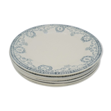 Series of 6 plates Earth iron