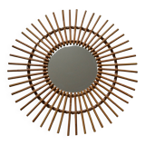 Rattan sun mirror