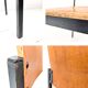 Chaise empilable vintage Mid-Century en bois design danois piètement métal