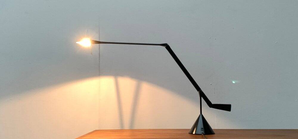 Vintage postmodern Italian table lamp Zelig by Walter Monici for Lumina, 1990s.
